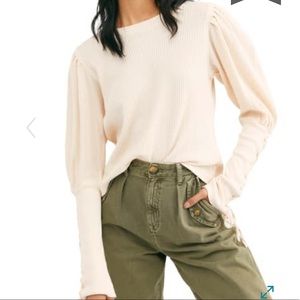 NWT | Free People Tasha Thermal Top